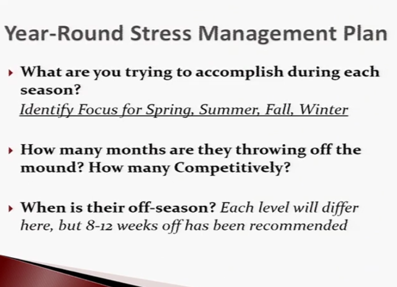 (24) year round stress management plan